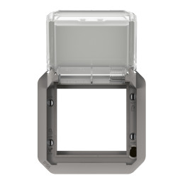 Legrand - Plexo L - Adaptateur Mosaic - Composable - Gris - IP55/IK08 - Réf : 069580L