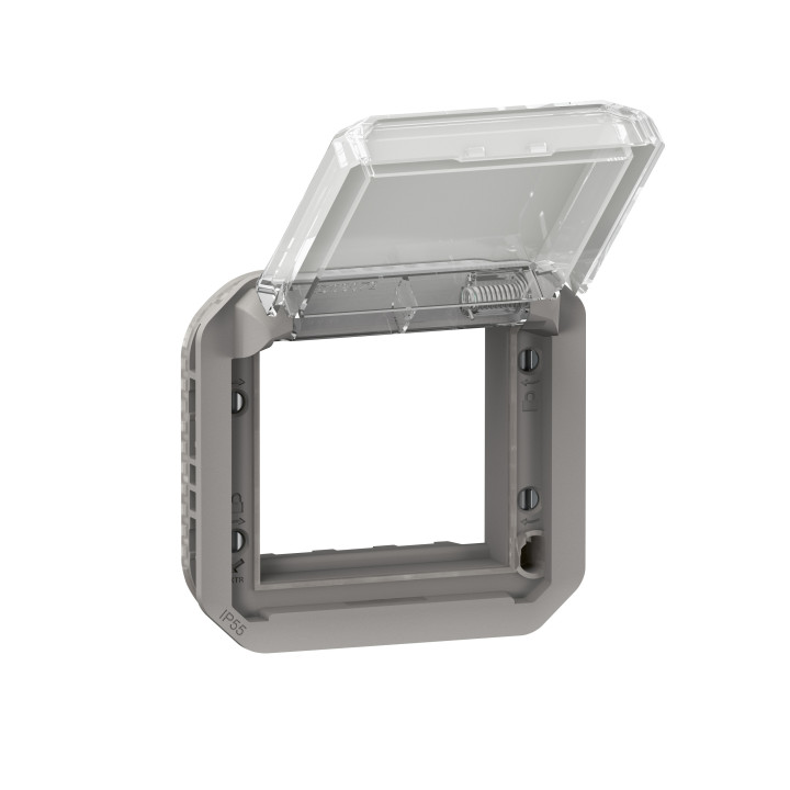 Legrand - Plexo L - Adaptateur Mosaic - Composable - Gris - IP55/IK08 - Réf : 069580L