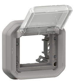 Legrand - Plexo - Adaptateur Mosaic - Encastré - Gris - IP55/IK07 - Réf : 069580L+069681L