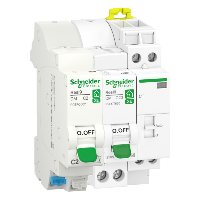 Schneider - LOT - Contacteur J/N heures creuses + DPN 2A XE + DPN 20A XE - Réf : R9ECT620+R9EFC602