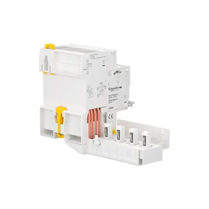 Schneider - Acti9 - iC60 - Bloc dif Vigi - 4P - 25A - 300mA - type AC - 400V - Réf : A9Q14425