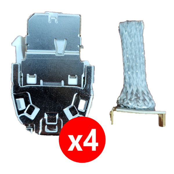 Hager - Coffret de communication éco - 4 x RJ45 Grade 2TV - Réf : TN305