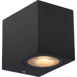 Led's light - Luminaire extérieur San Diego - sans source lumineuse - GU10x1 Noir - IP44 - 35W max - Réf : 1000501