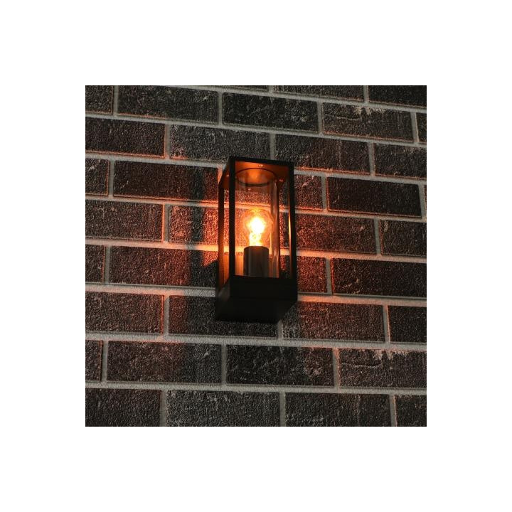 Led's light - Applique mural DAKOTA - sans source lumineuse - E27x1 - Noir - IP44 - 35W max - Réf : 1000667