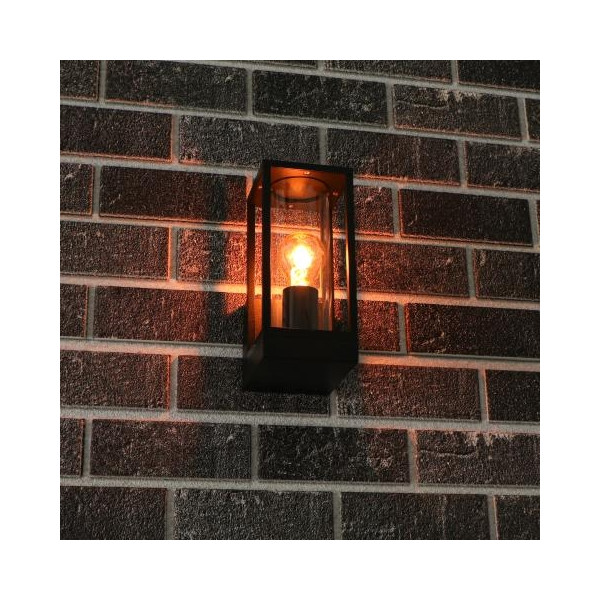 Led's light - Applique mural DAKOTA - sans source lumineuse - E27x1 - Noir - IP44 - 35W max - Réf : 1000667
