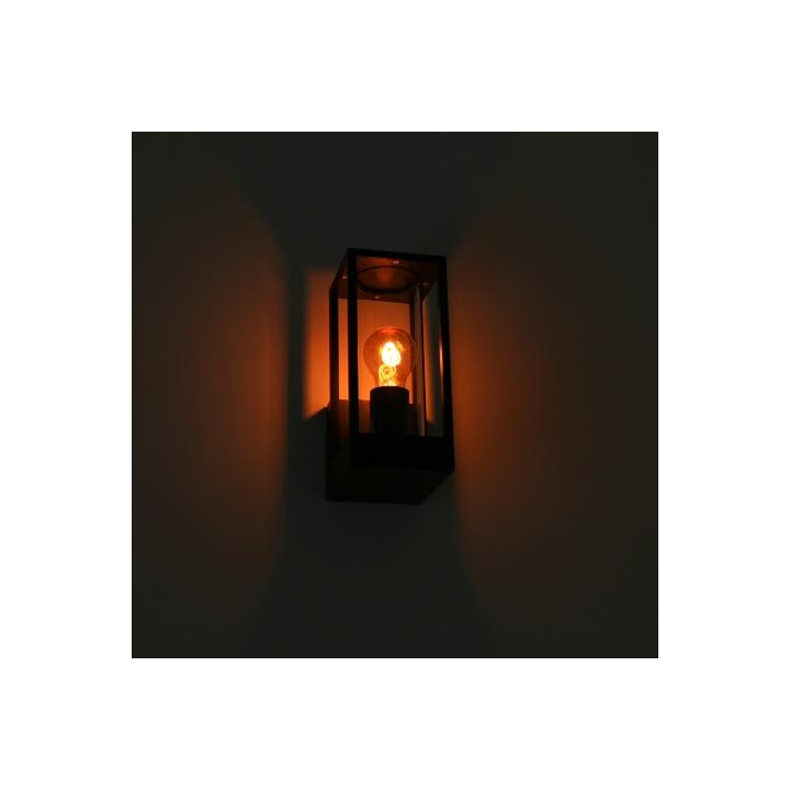 Led's light - Applique mural DAKOTA - sans source lumineuse - E27x1 - Noir - IP44 - 35W max - Réf : 1000667