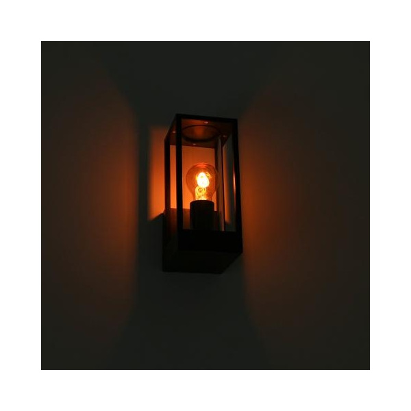 Led's light - Applique mural DAKOTA - sans source lumineuse - E27x1 - Noir - IP44 - 35W max - Réf : 1000667