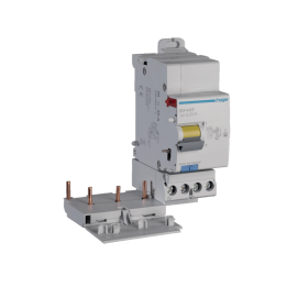 Hager - Bloc différentiel 3P+N 40A 30mA - Type F - Réf : BDF440F
