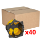 Legrand - Écobatibox - LOT de 40 Boîtes d'encastrement 1 poste - BBC - Profondeur 40mm - D.67mm - Réf. : 080021Lx40