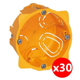 Legrand Batibox - LOT de 30 Boîtes d'encastrement 1 poste - Prof. 40 - 080041 x30