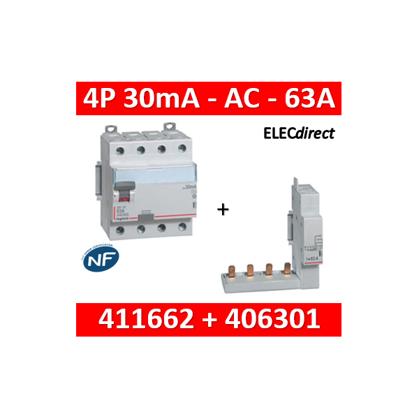 Module de raccordement LEGRAND par peigne 4P 63A - 406301