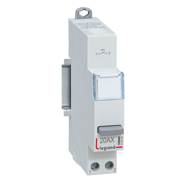 Legrand -  Poussoir 20A simple fonction - 250V - 1 NO - Réf : 412908