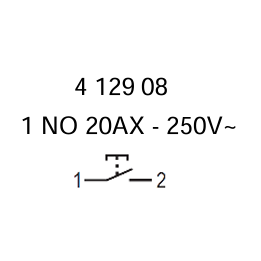 Legrand -  Poussoir 20A simple fonction - 250V - 1 NO - Réf : 412908
