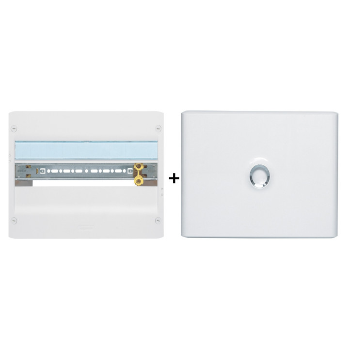 Legrand - Drivia - Coffret 1 rangées - 18 modules + Porte - Ref. : 401221+401231