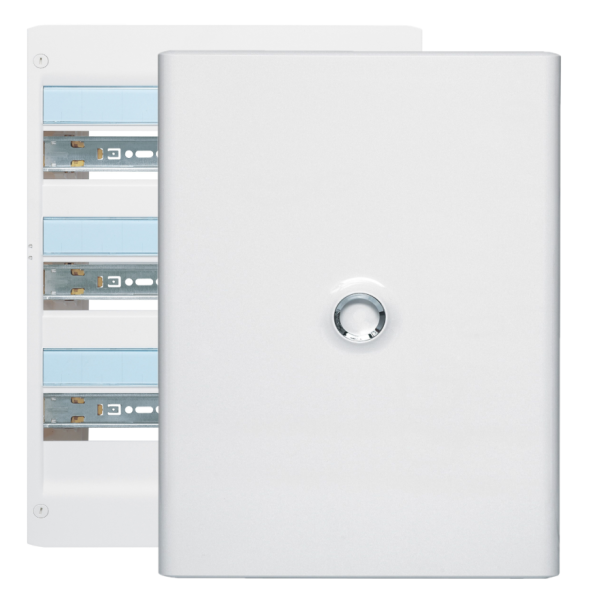 Legrand - Drivia - Coffret 3 rangées - 18 modules + Porte - Ref. : 401223+401233