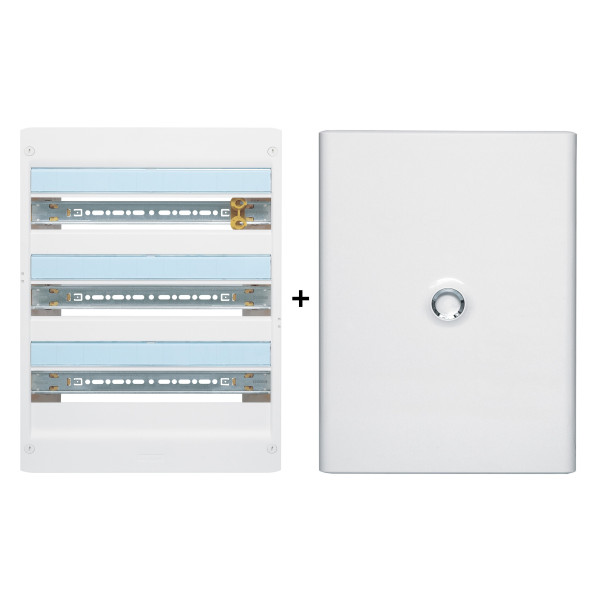 Legrand - Drivia - Coffret 3 rangées - 18 modules + Porte - Ref. : 401223+401233