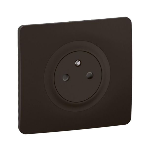 Legrand - Céliane 2024 - Prise électrique affleurante - Noir mat - 2P+T 16A - 1 poste - Réf : CJ0111