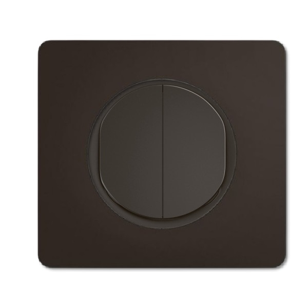 Legrand - Céliane 2024 - Double poussoir complet - Noir - 1 poste - Réf : CZ2031 + CP0101