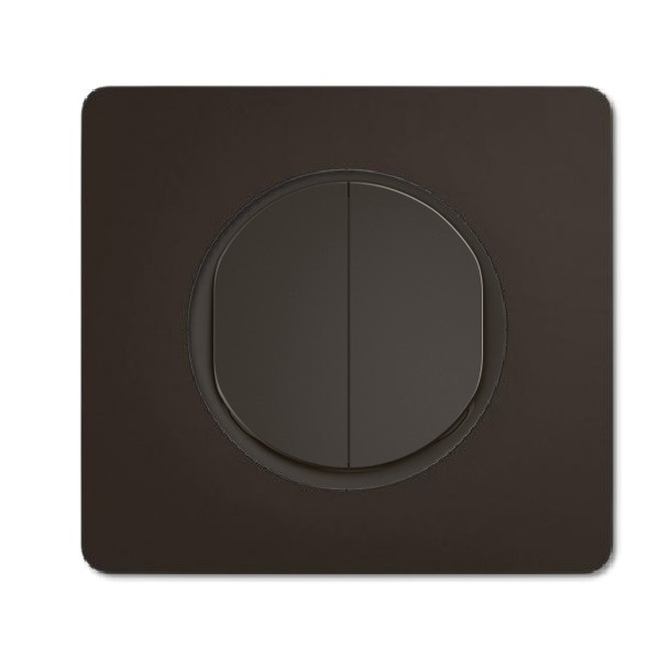 Legrand - Céliane 2024 - Double poussoir complet - Noir - 1 poste - Réf : CZ2031 + CP0101