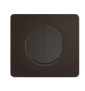 Legrand - Céliane 2024 - Double poussoir complet - Noir - 1 poste - Réf. : CZ2031 + CP0101