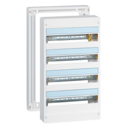 Legrand - Drivia - Coffret 4 rangées - 18 modules + Rehausse - Ref. : 401224+401274