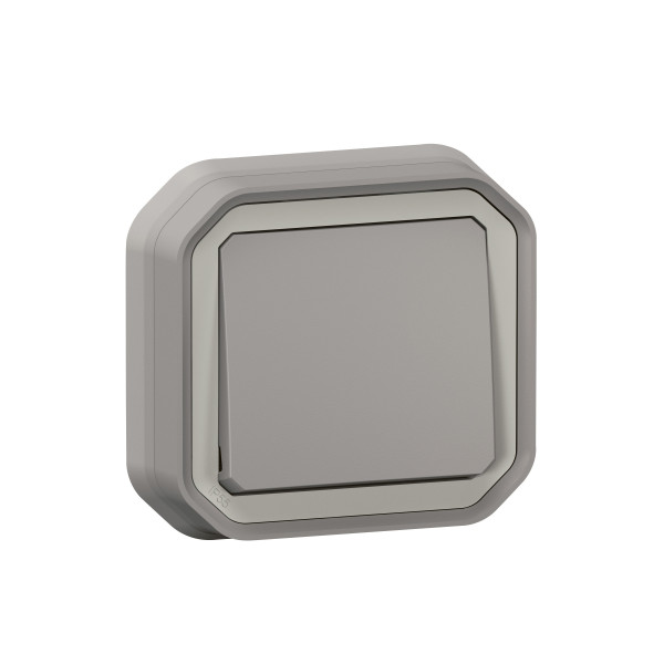 Legrand - Plexo - Va-et-Vient encastré 10A - encastré - IP55 - IK08 - 250V - Gris - Réf : 069811L