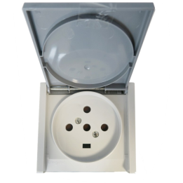 Legrand Plexo - Socle à encastrer - prise étanche Plexo 20 A - 3P+N+T - IP44-IK08 - gris- 055708