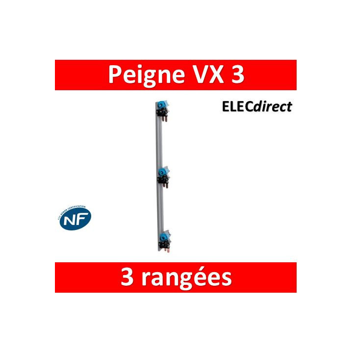 Legrand - Tableau électrique encastré pré-équipé pour T3 - 13 modules - 3 Rangées - AUTO - Réf: LEGTABLEAUT3E
