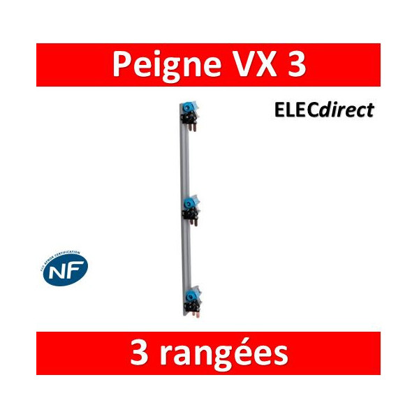 Legrand - Tableau électrique encastré pré-équipé pour T3 - 13 modules - 3 Rangées - AUTO - Réf: LEGTABLEAUT3E