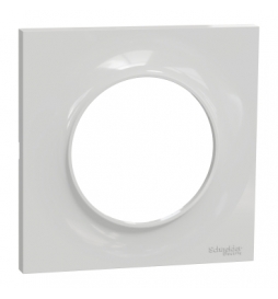 Schneider - Odace - Styl - Plaque 1 poste - Gris - Réf : S520702A1
