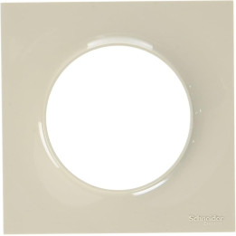 Schneider - Odace - Styl - Plaque 1 poste - Sable - Réf : S520702B1