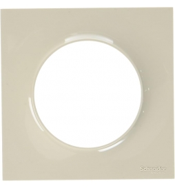 Schneider - Odace - Styl - Plaque 1 poste - Sable - Réf : S520702B1
