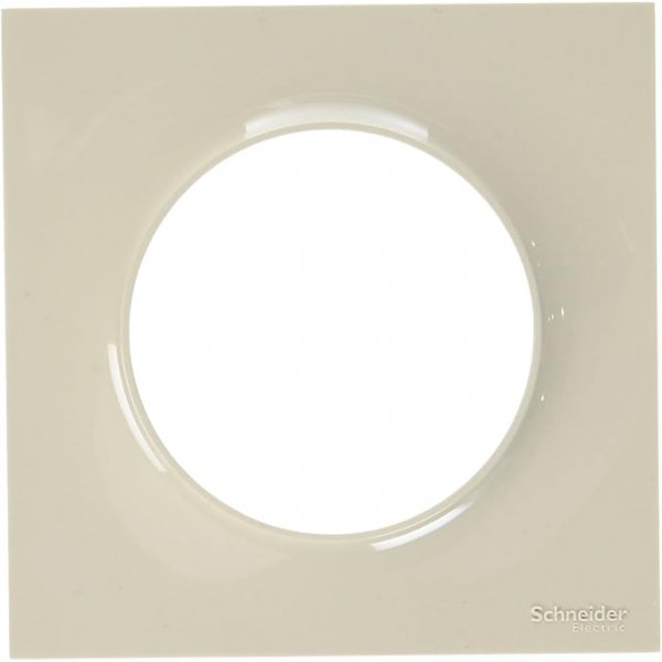 Schneider - Odace - Styl - Plaque 1 poste - Sable - Réf : S520702B1