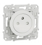 Schneider - Prise de courant Odace affleurante - Blanc - 2P+T - 16A - 250V - Bornes auto - Réf : S520052