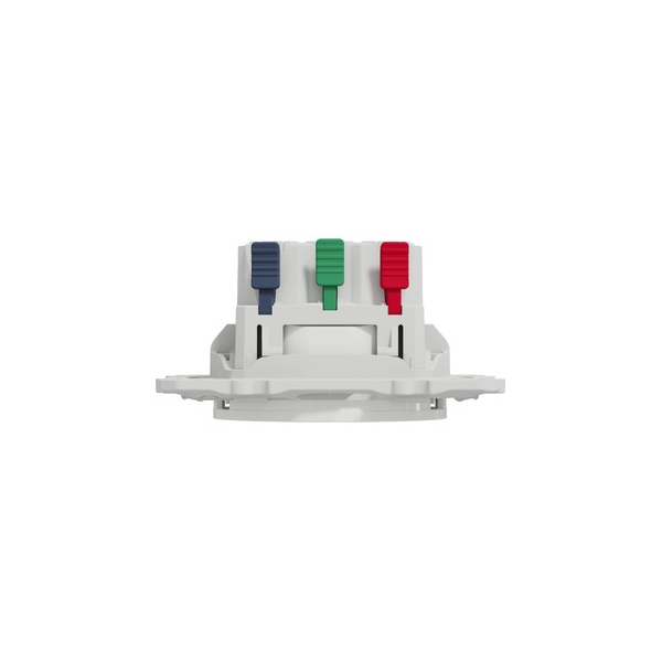 Schneider - Prise de courant Odace affleurante - Blanc - 2P+T - 16A - 250V - Bornes auto - Réf : S520052