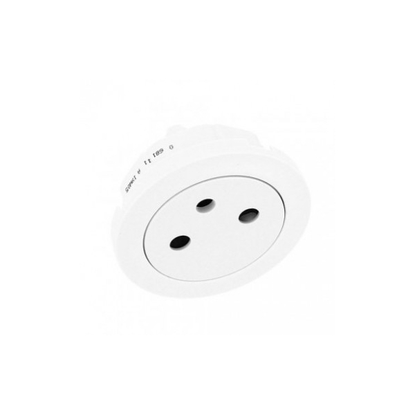Legrand Céliane - Enjoliveur PC 2P+T blanc - affleurant - Surface - Réf : 068111