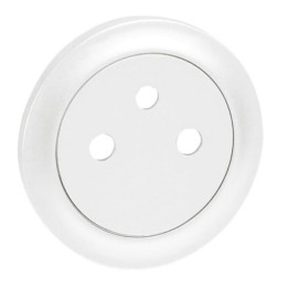 Legrand Céliane - Enjoliveur PC 2P+T blanc - affleurant - Surface - Réf : 068111