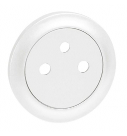 Legrand Céliane - Enjoliveur PC 2P+T blanc - affleurant - Surface - Réf : 068111