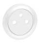 Legrand Céliane - Enjoliveur PC 2P+T blanc - affleurant - Surface - Réf : 068111