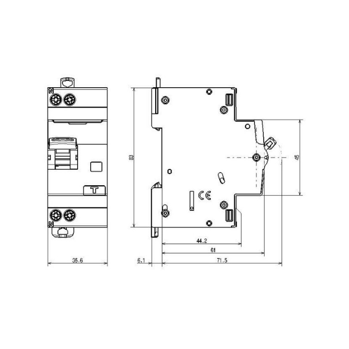 Legrand - Disjoncteur différentiel DX3 Ph+N - 16A - 30mA - Type AC - Réf : 410705