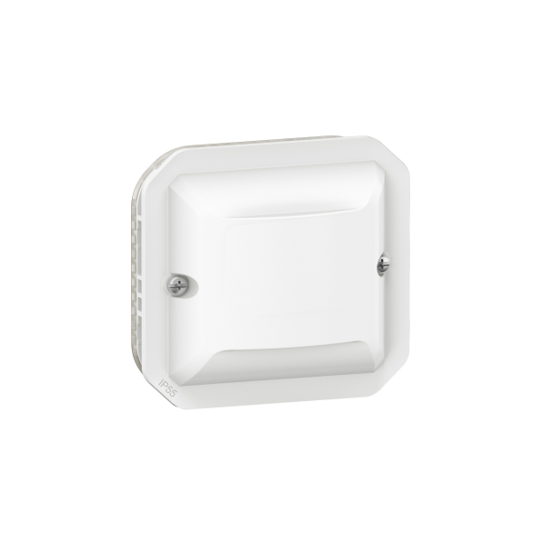 Legrand - Plexo - Détecteur mural universel - Infrarouge - Composable - Blanc - IP55/IK08 - Réf : 069520LA