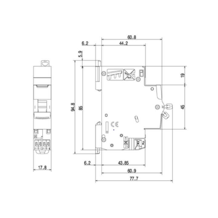 Legrand - Disjoncteur DNX3 Ph/N - 10A - Auto/Auto - Réf : 406782