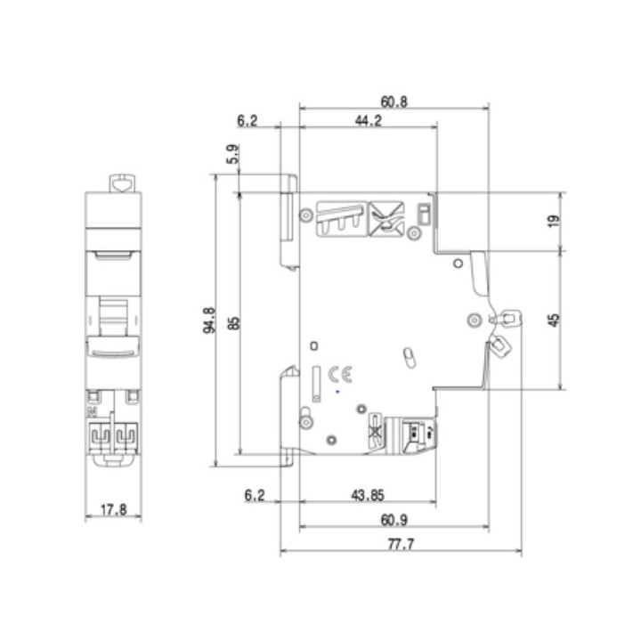 Legrand - Disjoncteur DNX3 Ph/N - 16A - Auto/Auto - Réf : 406783