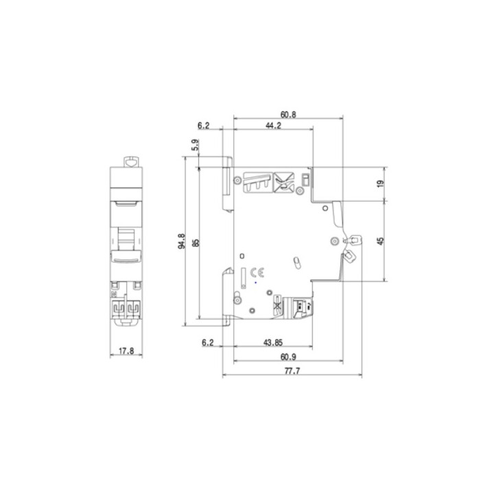 Legrand - Disjoncteur DNX3 Ph/N - 20A - Auto/Auto - Réf : 406784