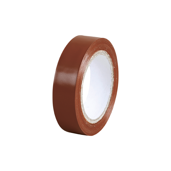 Euro'Ohm - Ruban isolant adhesif - Couleur Brun - Chatterton -15mmx10m - Réf : 72004