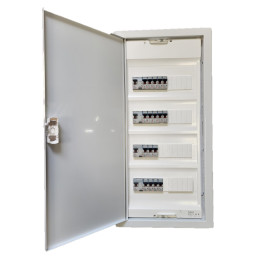 Legrand - Tableau électrique encastré pré-équipé pour T4 - 13 modules - 4 Rangées - AUTO - Réf: LEGTABLEAUT4E