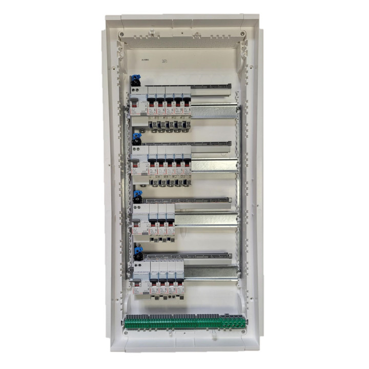 Legrand - Tableau électrique encastré pré-équipé pour T4 - 13 modules - 4 Rangées - AUTO - Réf: LEGTABLEAUT4E