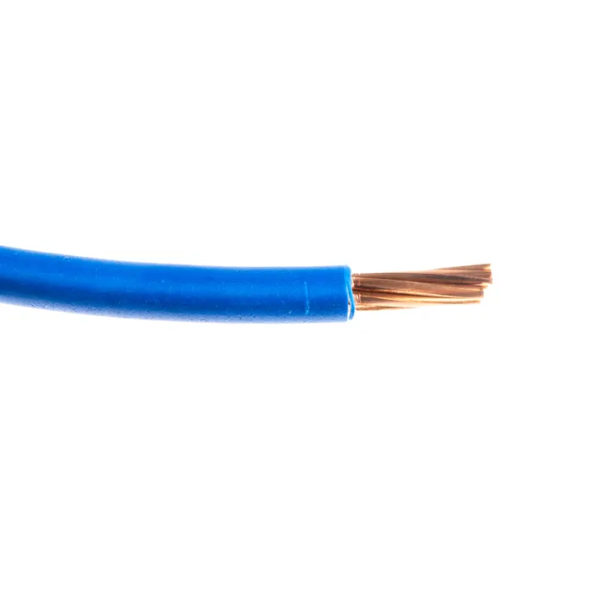Fil HO7VR 10 mm2 rigide - Bleu - vendu au m.