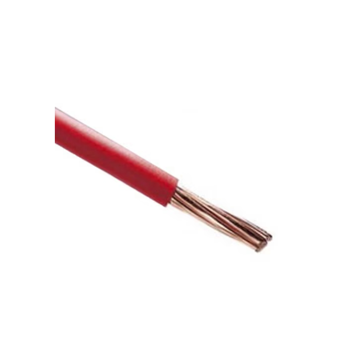 Fil HO7VR 16 mm2 rigide - Rouge - vendu au m.