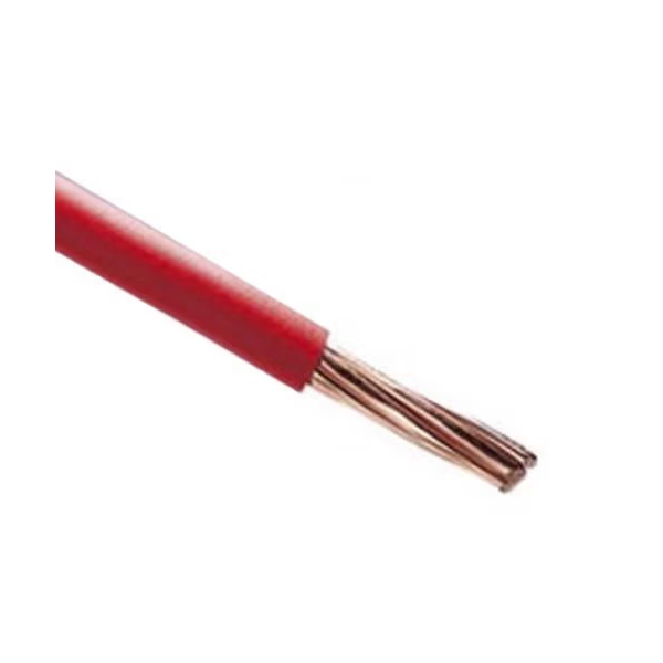 Fil HO7VR 16 mm2 rigide - Rouge - vendu au m.